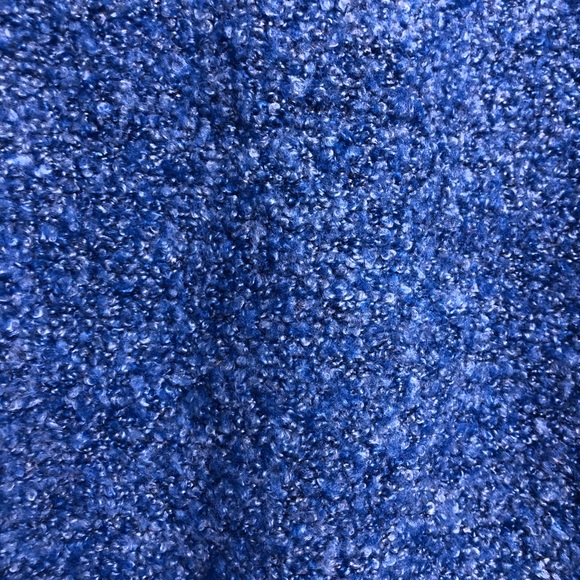 Blue Boucle Knit Cardigan Sweater by Sag Harbor - Picture 3 of 5